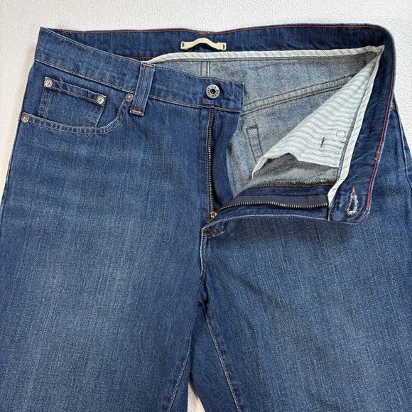 LL Bean‎ Jeans Men 32 (fits 33x29) Blue Classic Fit Slightly Tapered 100% Cotton - Picture 6 of 16